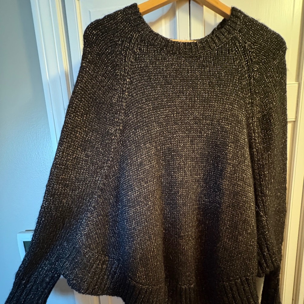 Michael Kors gold and black sweater